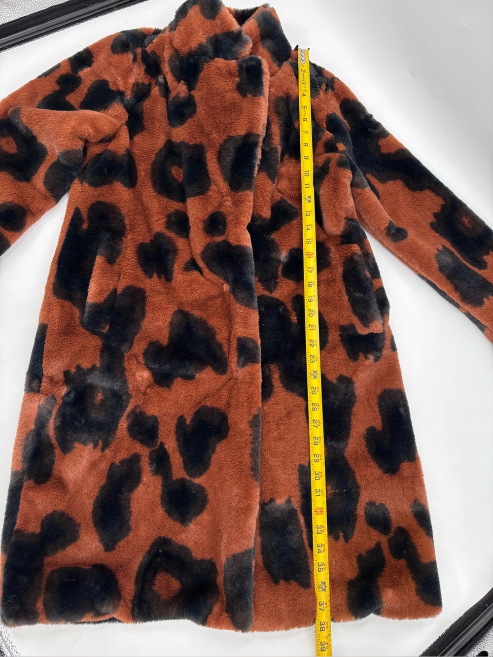 Stoosh Rust and Black Leopard Teddy Coat - Picture 8 of 11